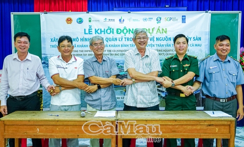 Cà Mau: Khởi động dự án đồng quản lý bảo vệ nguồn lợi thuỷ sản tại Trần Văn Thời