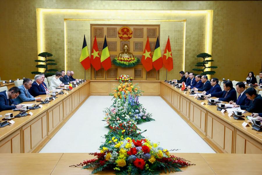 Quang cảnh cuộc hội kiến. Ảnh: VGP.