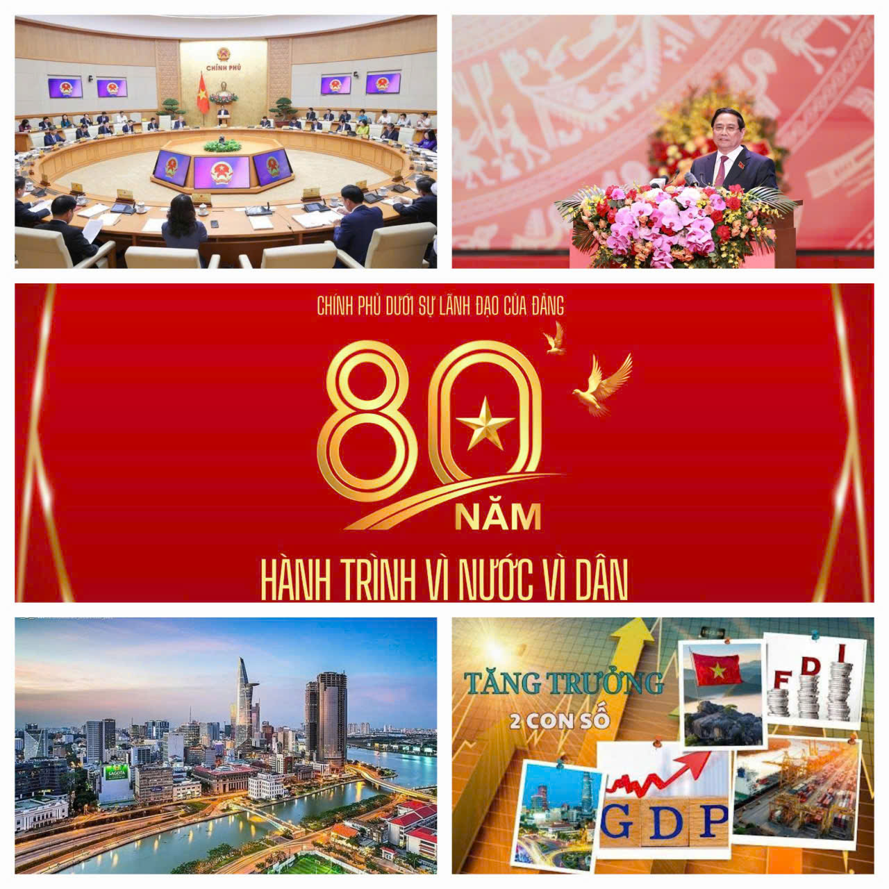 Chính phủ dưới sự lãnh đạo của Đảng 80 năm hành trình vì nước, vì dân